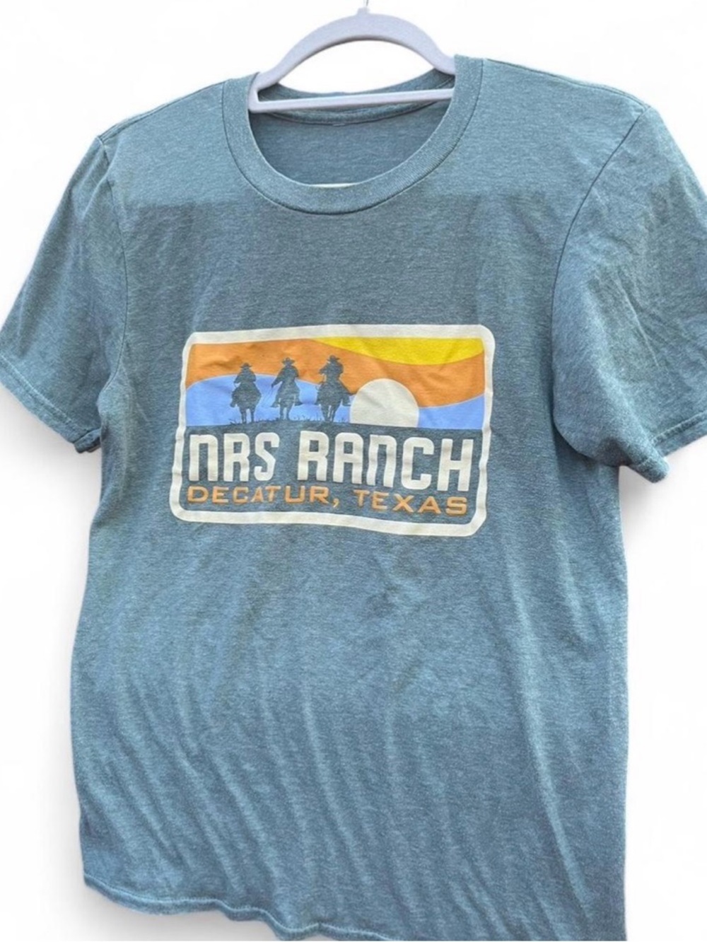 Decatur Texas NRS Ranch Graphic Tee - Soft Blue - Picture 2 of 4